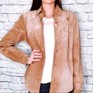 Ann Taylor Brown Suede Jacket
